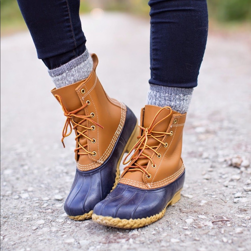 LL Bean Duck Boots - Navy